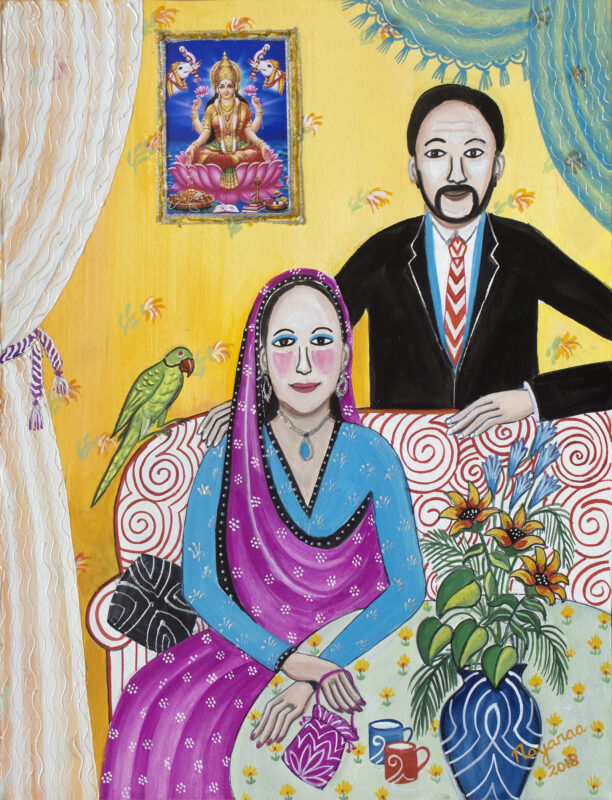 Domestic Bliss 15 x 11 Mixed Media on Paper