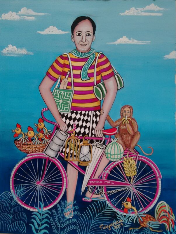 Moving House 14.75 x 11 inches Mixed Media on Paper