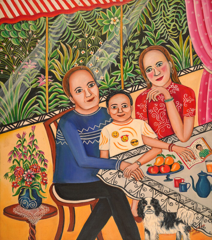 My Son - My World 30 x 26 inches Oil on Canvas