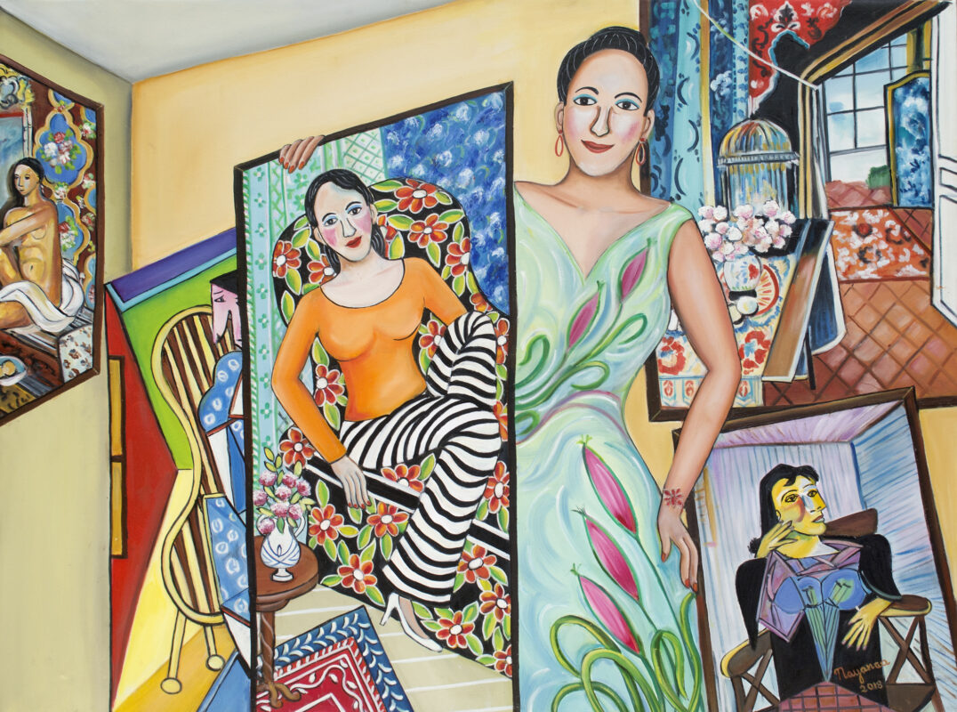 The Art Aficionado 36 x 48 Oil on Canvas