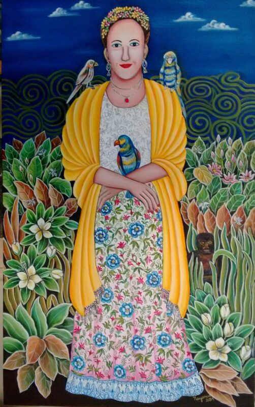 The Idyllic Setting 48 x 30 inches Oil on Canvas