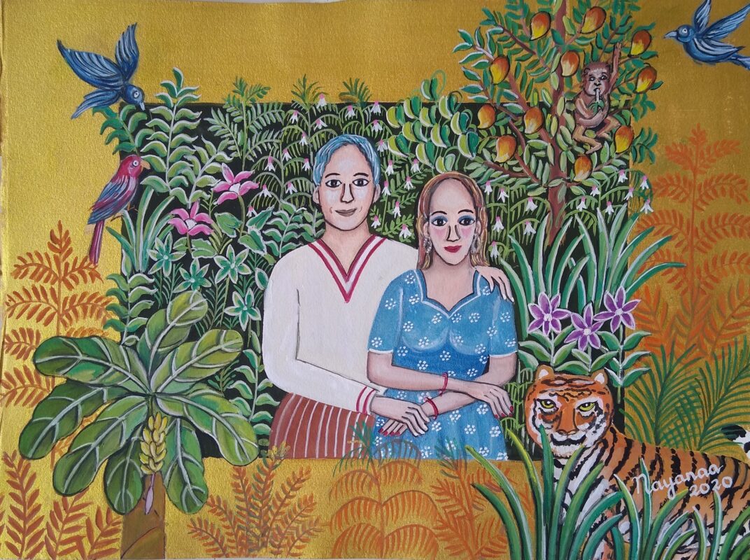 The Love of my Life 11x15 inches Mixed Media on Paper