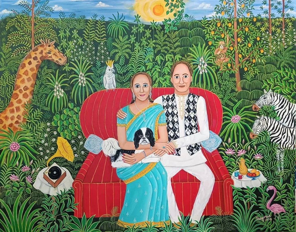 A Life of Luxury 48 x 60 inches Oil on Canvas