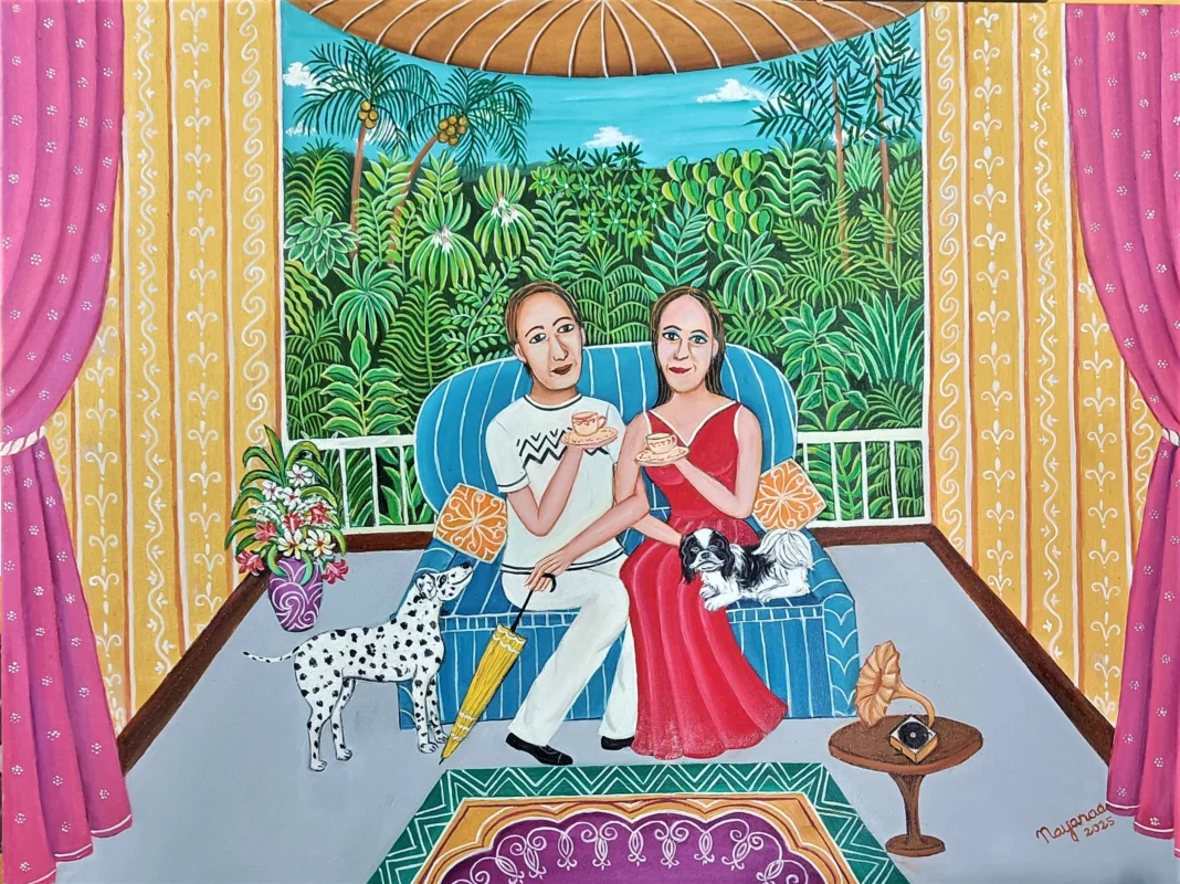 Camaraderie 30 40 inches Oil on Canvas