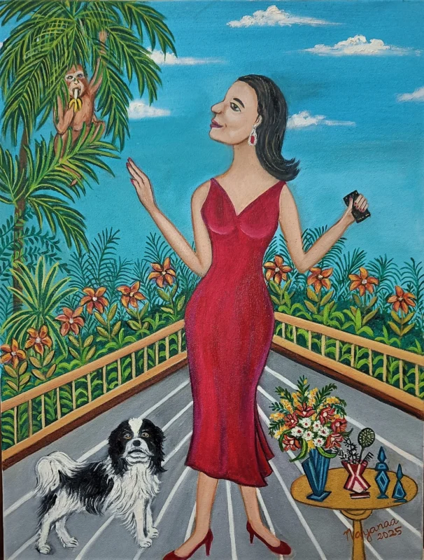 Miss World 24 x 18 inches Oil on Canvas