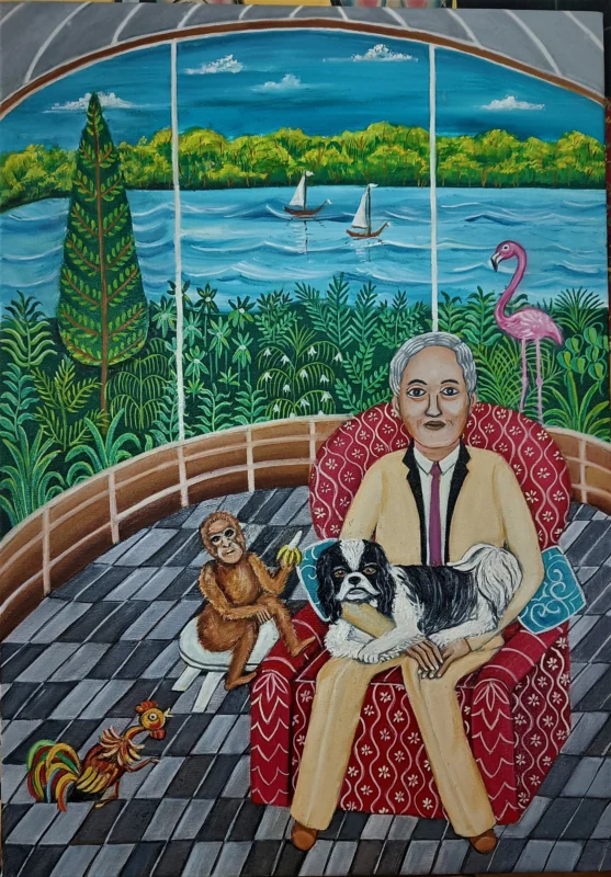 My Cherished Companions 30 x 21 inches Oil on CAnvas