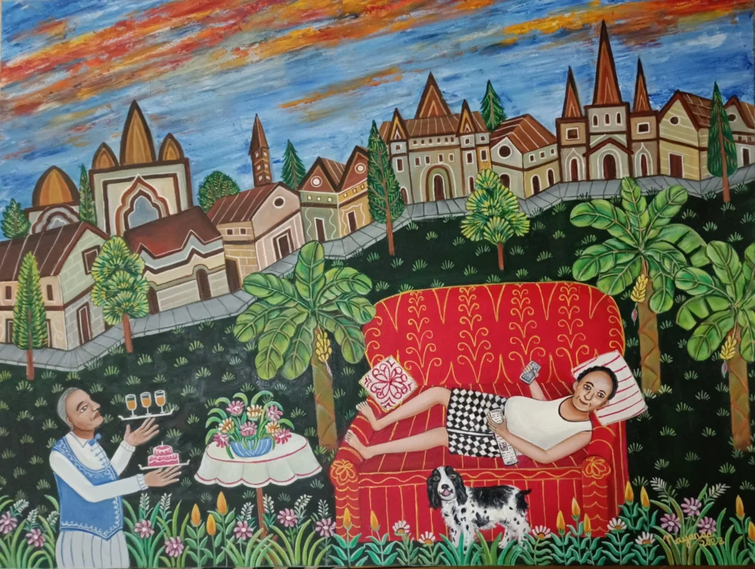 The Perfect Holiday 30 x 40 inches Oil on canvas